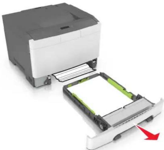 LEXMARK CS317 - Bourrage papier dans le chargeur manuel - 1
