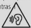 HAMA MyVoice1300 - Advertencia - Volumen alto - 2