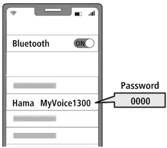 HAMA MyVoice1300 - Recherche le casque micro avec votre apparéil final (uniquement nécessaire lors de première connexion) - 1