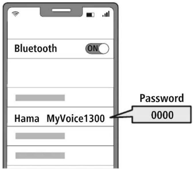 HAMA MyVoice1300 - Search using your device for the headset (only required on the first connection) - 1