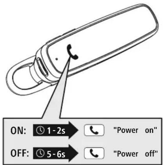 HAMA MyVoice700 - In-/uitschakelen - 3