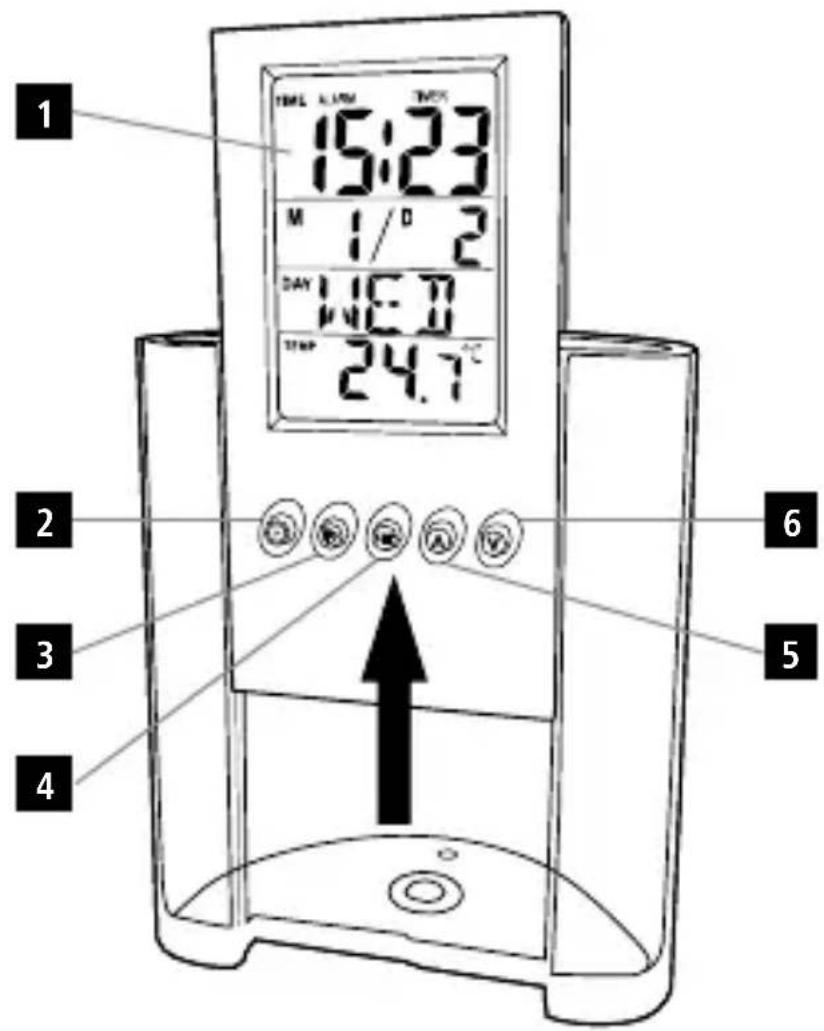 HAMA 00186356 - LCD-ThermometerundStifthalter - 3
