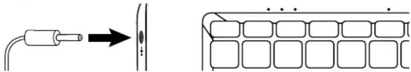 THOMSON NEO 17 - Caricare la batteria del disposativo - 1