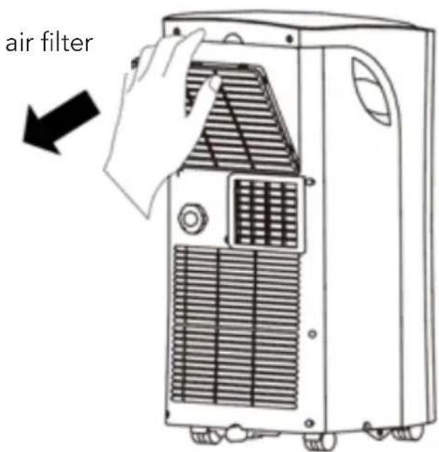 Fuave ACB09C02 - Cleaning the air filter - 1
