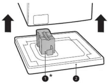 LG F4WV309S4E - Soulever l'appareil de sa base en mousse - 1