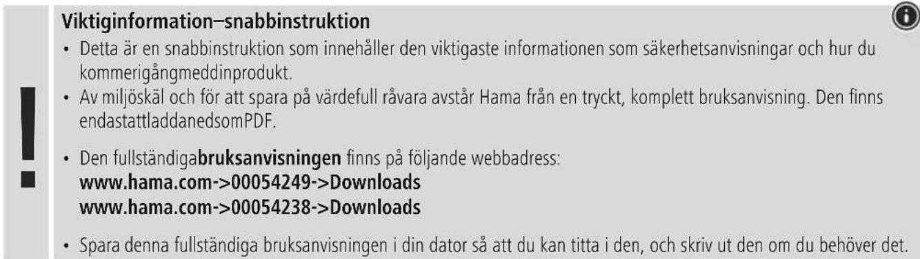 HAMA DIT2006BT - Information - 2
