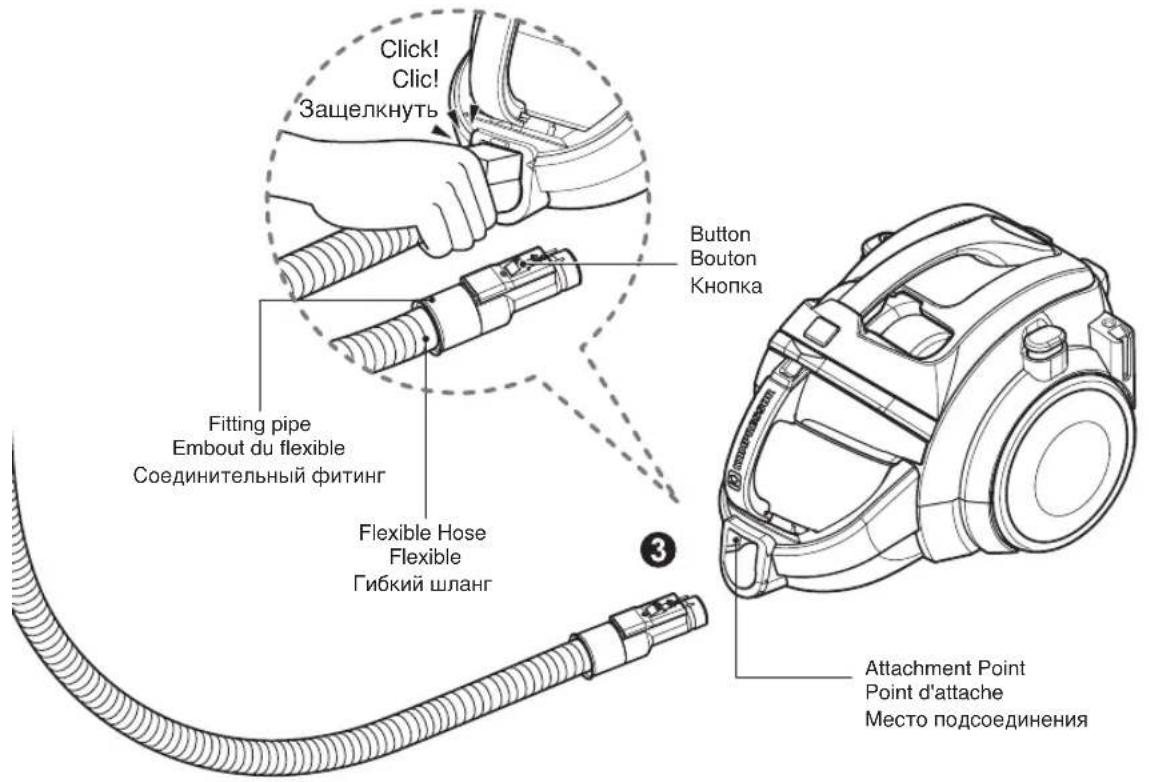 LG VK7320NHAB - ② Telescopic pipe Tube télescopique Телескопическая трубка - 1