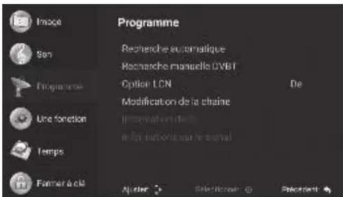 Sogo TVSS4901 - Réglage des Chânes - 1