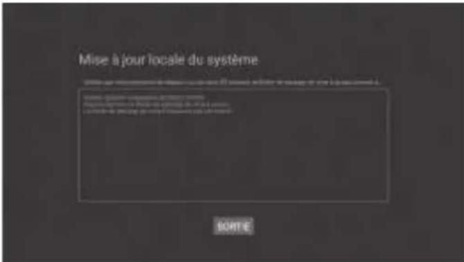 Sogo TVSS4901 - Mise à jour locale du système - 1