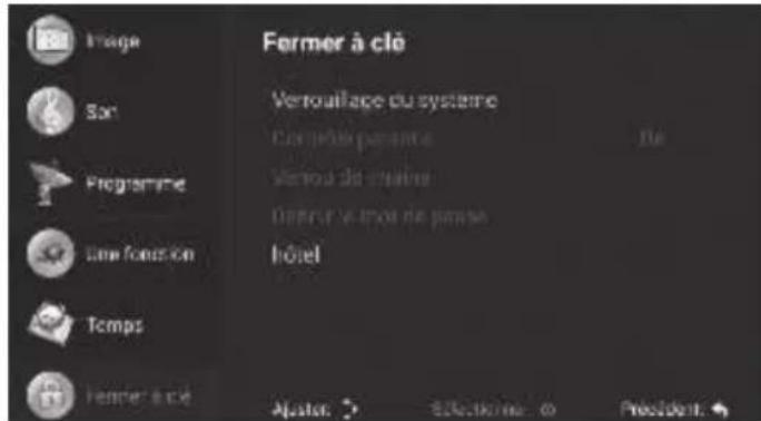 Sogo TVSS4901 - Paramètres de Verrouillage - 1