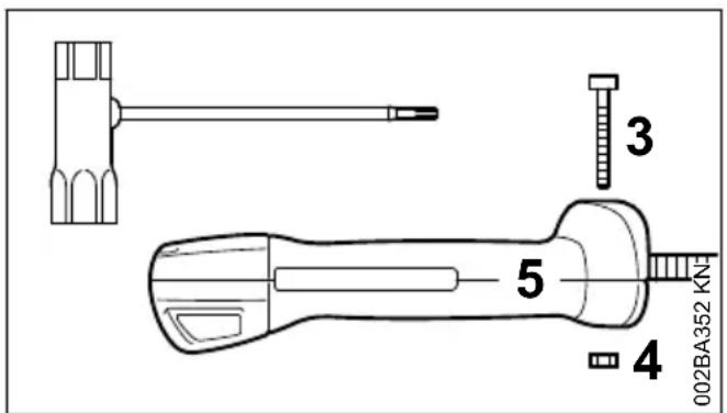 STIHL FS 260 - Montaggio dell'impugnatura di comando - 1