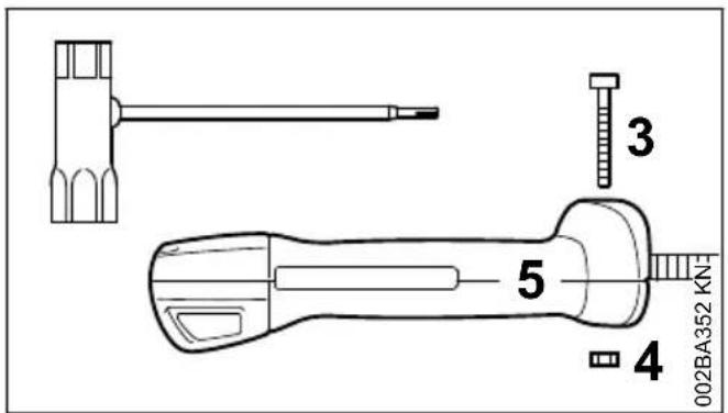 STIHL FS 260 - Bedienungsgriff anbauen - 1
