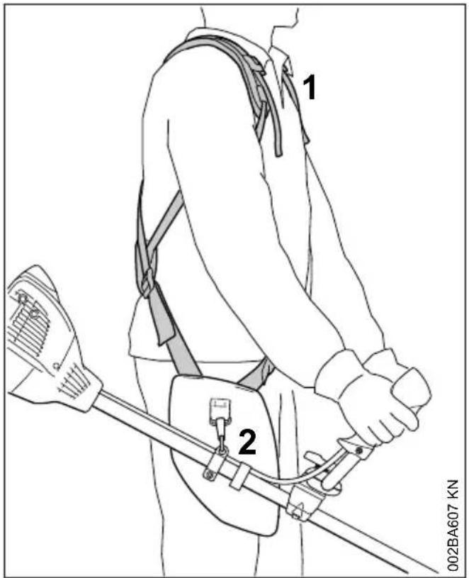 STIHL FS 260 - Addossare la tracolla - 1