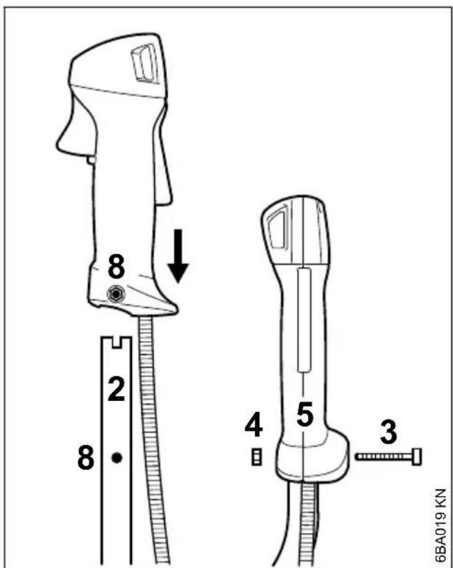 STIHL FS 260 - Montaggio dell'impugnatura di comando - 3