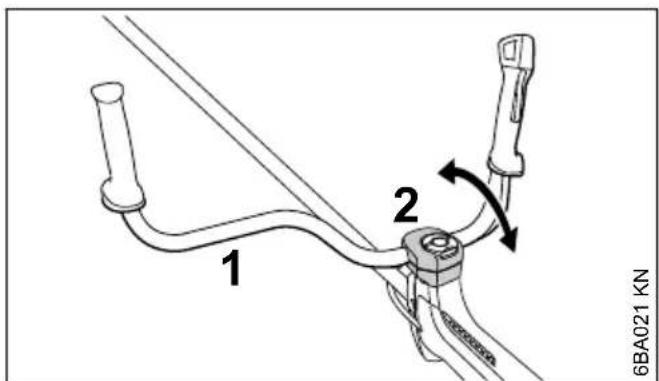 STIHL FS 260 - Point de serrage du guidon - 1