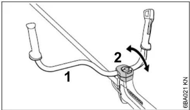 STIHL FS 260 - Klemmstelle für das Griffrohr - 1