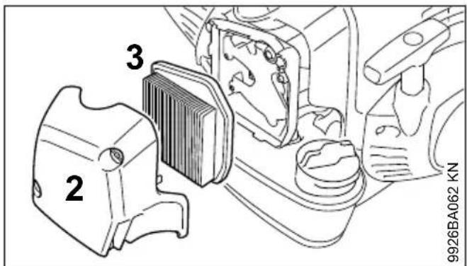 STIHL FS 260 - Remplacement du filtre à air - 2