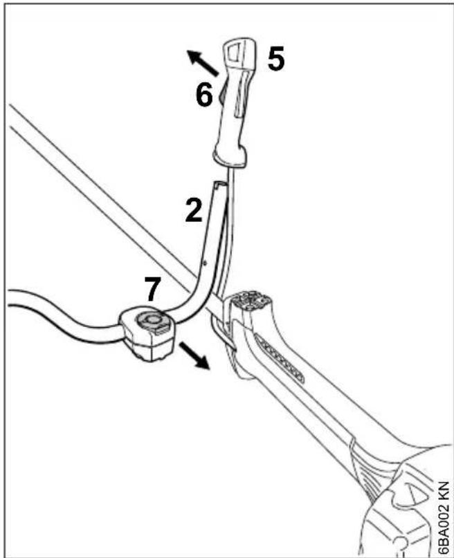 STIHL FS 260 - Montaggio dell'impugnatura di comando - 2