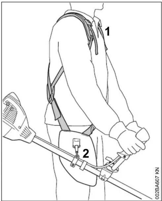 STIHL FS 260 - Traggurt anlegen - 1