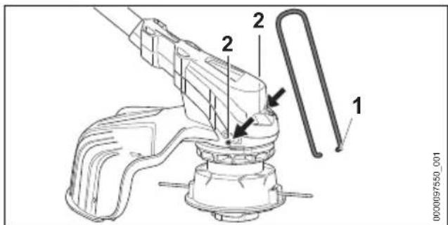 STIHL FSA 60 R - Abstandshalter anbauen - 1