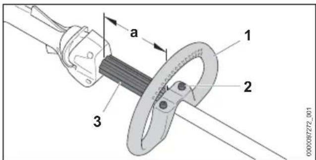 STIHL FSA 60 R - Regolare e impostare l'impugnatura circolare - 1