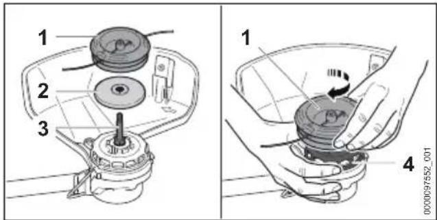 STIHL FSA 60 R - Mounting the Mowing Head - 1