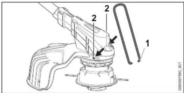 STIHL FSA 86 R - Abstandshalter anbauen - 1