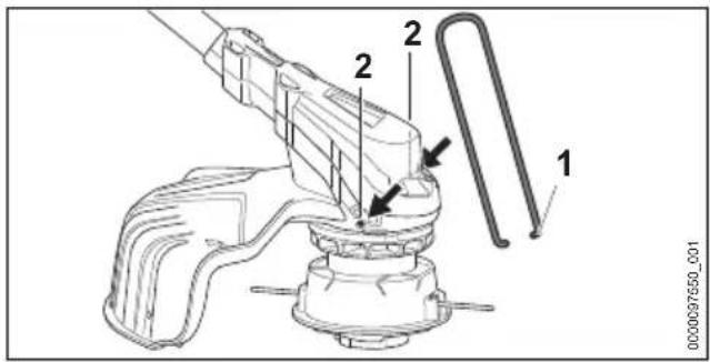 STIHL FSA 86 R - Montare il distanziatore - 1