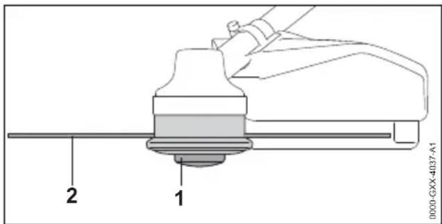 STIHL FSA 86 R - Maiaadraden op de maaikoppen AutoCut bijstellen - 1