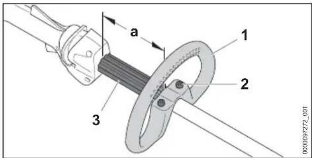 STIHL FSA 86 R - Regolare e impostare l'impugnatura circolare - 1