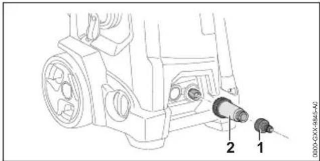 STIHL RE 170 Plus - Wasserfilter anschließen - 1