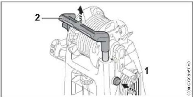 STIHL RE 170 Plus - Handgreep uittrekken - 1