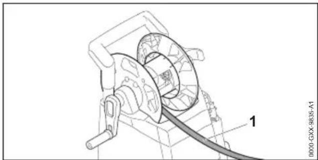 STIHL RE 170 Plus - Hochdruckschlauch abwickeln - 1