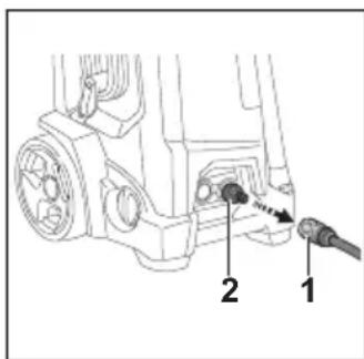 STIHL RE 170 Plus - Branchement du filtré à eau - 4