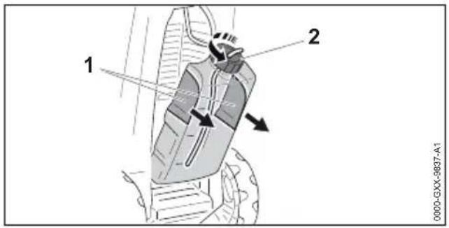 STIHL RE 170 Plus - Reinigingsmiddel aanzuigen - 1