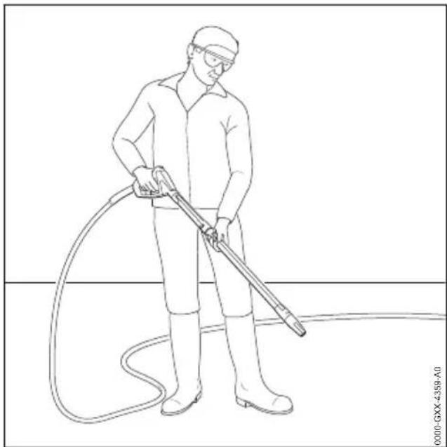 STIHL RE 170 Plus - Spritzpistole halten und führen - 1
