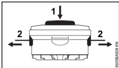 STIHL FSE 52 - Regolazione manuale del filo - 1