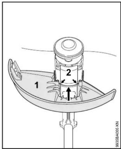 STIHL FSE 52 - Combinaisons autorisées d'outil de coupe et de capot protecteur - 1