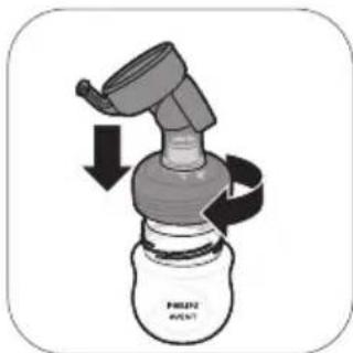 PHILIPS Avent SCF391 - Assembling the breast pump - 3