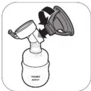 PHILIPS Avent SCF391 - Assembling the breast pump - 4