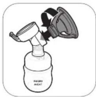 PHILIPS Avent SCF391 - Montaje del extractor de leche - 4