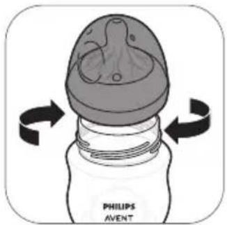 PHILIPS Avent SCF391 - Assembling the bottle - 4
