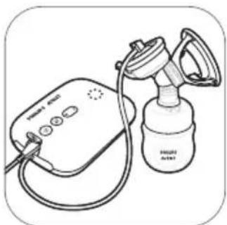 PHILIPS Avent SCF391 - Assembling the breast pump - 10