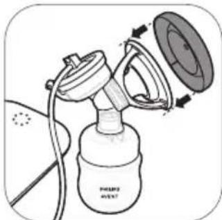 PHILIPS Avent SCF391 - Assembling the breast pump - 11