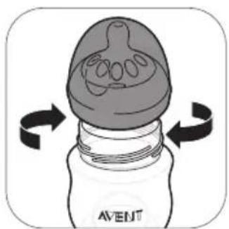 PHILIPS Avent SCF392 - Assembling the bottle - 4