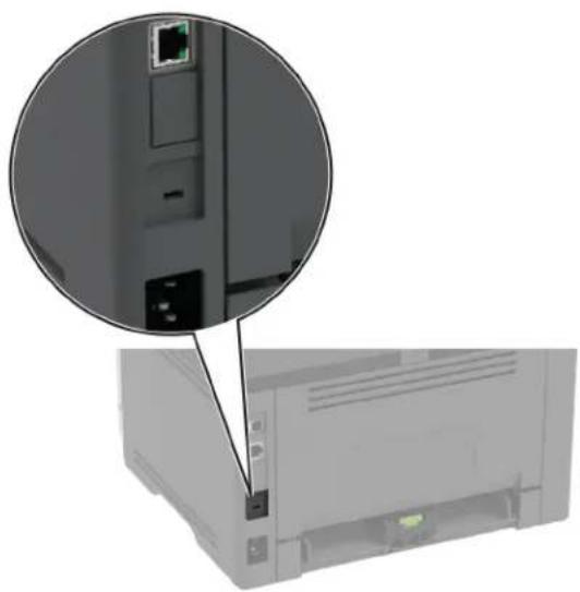 LEXMARK MX431 - Emplacement du logement de sécurité - 1