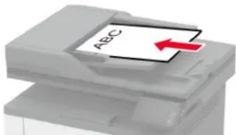 LEXMARK MX431 - Utilisation du dispositif d'alimentation automatique et de la vitre du scanner - 1