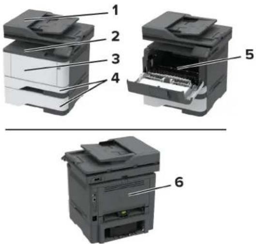 LEXMARK MX431 - Remarques : - 1