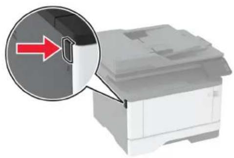 LEXMARK MX431 - Recherche du numéro de série de l'imprimante - 1
