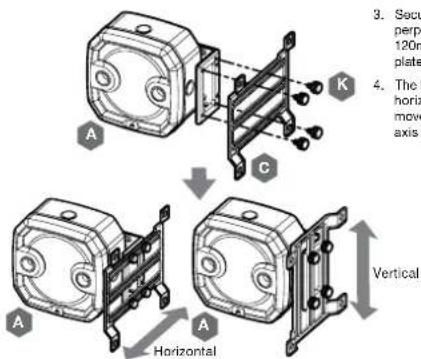 CORSAIR Hydro XC9 RGB - MOUNTING THE XD3 RGB TO PERPENDICULAR MOUNTING BRACKET - 2